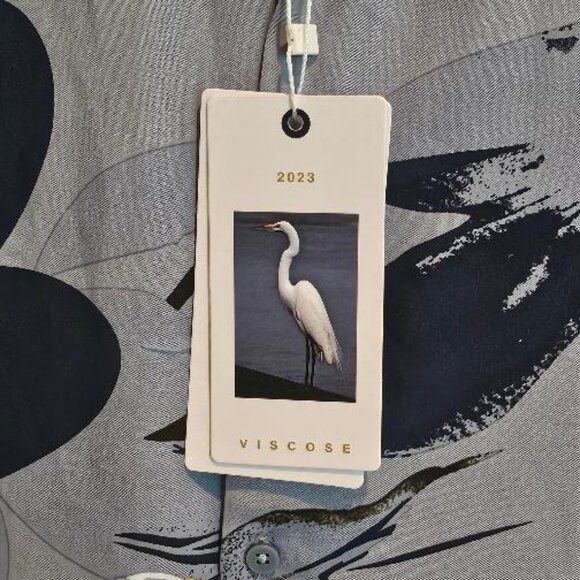 DENIM & FLOWER Men's Short Sleeve Floral Shirt NWT - Size Large - Picture 2 of 6